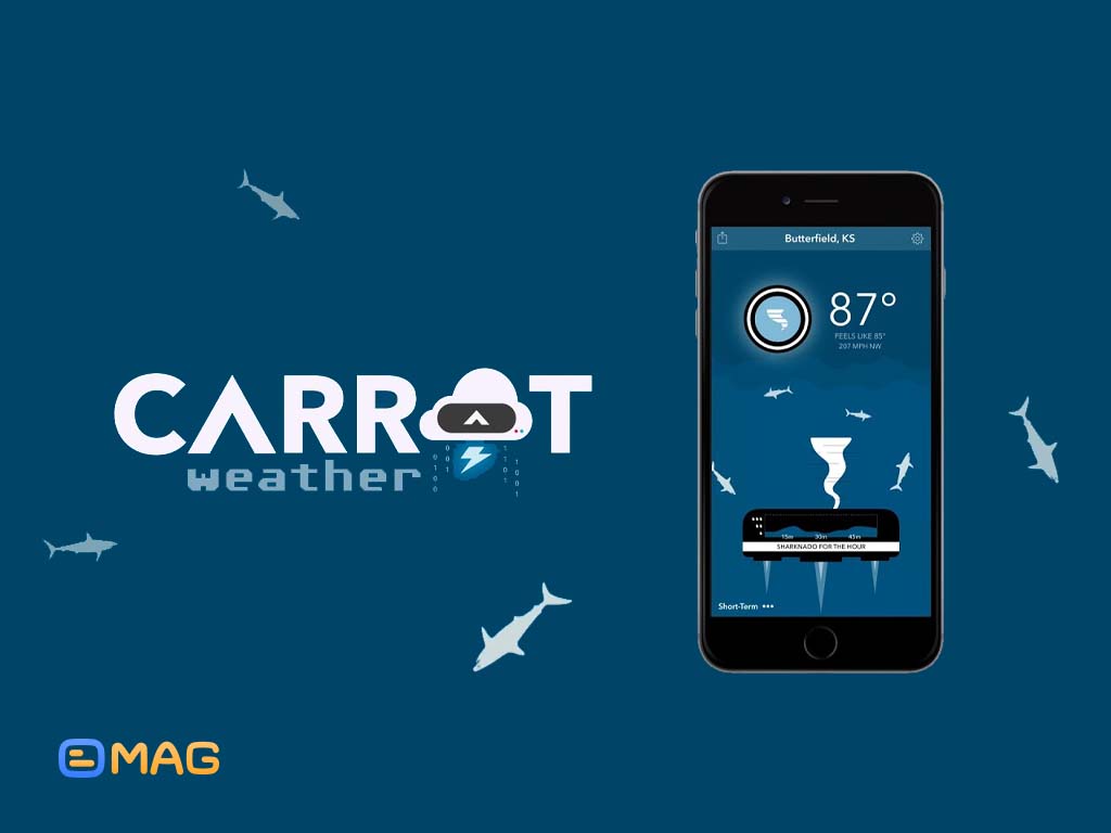 معرفی برنامه Carrot weather
