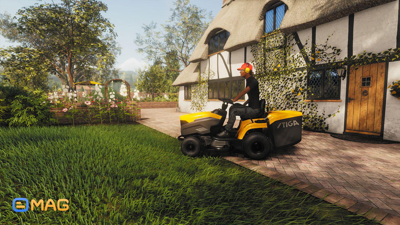 بازی Lawn Mowing Simulatour،