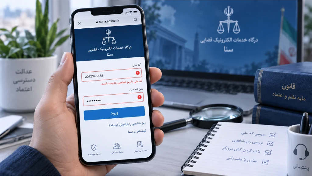 خطای کد ملی یا رمز شخصی اشتباه را چگونه برطرف کنیم؟