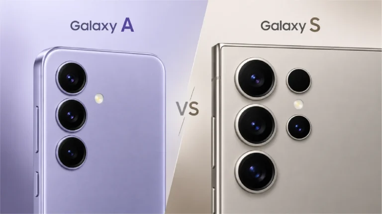 Comparison of Galaxy S and Galaxy A